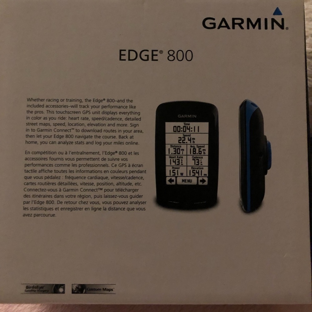 Garmin Edge 800.
